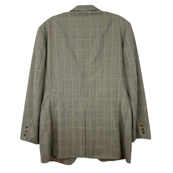 Vintage Chaps Ralph Lauren Blazer Size 42 Tall Wool Plaid Sport Coat Suit Jacket - Picture 3 of 16